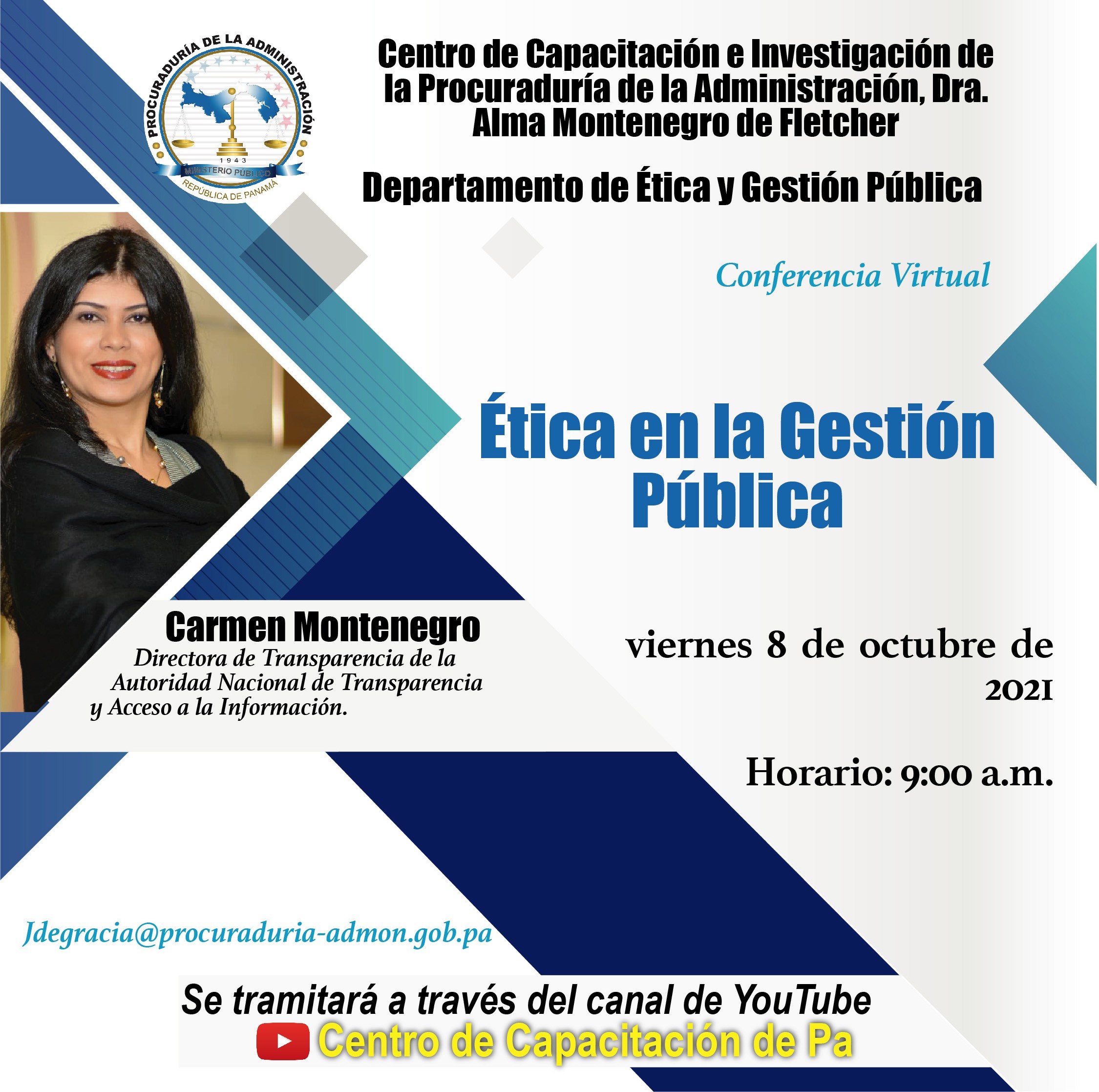 Conferencia Virtual Ética En La Gestión Pública Procuraduría De La Administración 4595